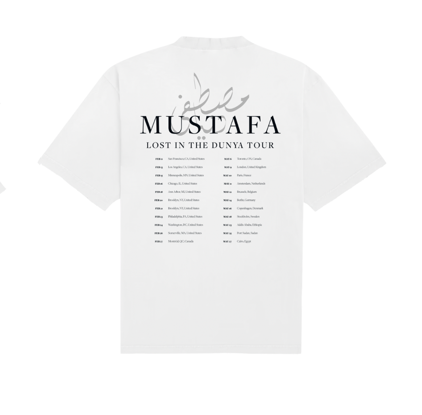 Mustafa The Poet Tour Tee